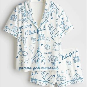 NWOT Bachelorette/Wedding pajamas satin Size S